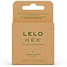 Preservativi LELO HEX Organic con L-arginina - Confezione da 3