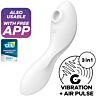 Satisfyer - curvy trinity 5 stimolatore e vibratore app bianco