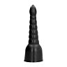 Dildo All Black 34 cm con stimolazione extra.