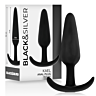 Plug Anale BLACK&SILVER Kael con manico medio