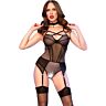 Body Crotchless ChiliRose CR 4879 con collare audace