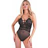 Body Livco Corsetti Jumolina con pizzo e rete trasparente