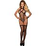 Bodystocking SUBBLIME a rete nera - Stile versatile e seducente