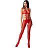 Bodystocking PASSION WOMAN BS084 con apertura e trasparenze