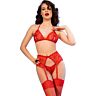 Conjunto di lingerie Chilirose CR 4848 con aberturas seducenti