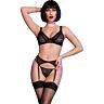 Set Lingerie Chilirose CR 4692 - Quattro Pezzi Abbinati