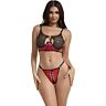 Conjunto di lingerie SUBBLIME 955533 con zip e rete
