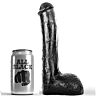 Dildo All Black 23 cm - Stimolo anale realistico