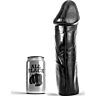Dildo ALL BLACK 28 cm gambo solido senza testicoli