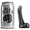 Dildo ALL BLACK 9 cm in silicone compatto