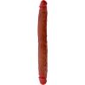 Dildo doppio GET REAL 35 cm con prepuzio mobile