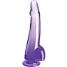 Dildo King Cock Clear 19 cm con testicoli