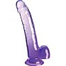 Dildo King Cock Clear 20.3 cm con testicoli