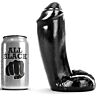 Dildo ALL BLACK 18 cm in silicone realistico
