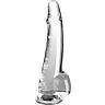 Dildo King Cock Clear 19 cm con testicoli e base a ventosa