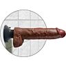 Dildo vibratore con testicoli King Cock
