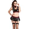 Costume da scolaretto S Pleasures Set Nero Rosso