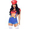 Disfraz sexy Mario Bros Leg Avenue con top y gorra rossa