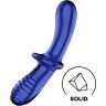Dildo Satisfyer Double Crystal con doppia texture.