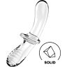 Dildo Satisfyer Double Crystal con doppia texture