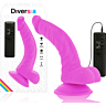 Dildo Diversia 21.5 cm con Vibrazione e Ventosa