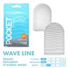 Masturbatore Tenga Pocket Wave Line | Estimolazione con texture