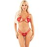 LEG AVENUE Complete intimo cuore coppa aperta