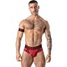 Slip sportivo in rete LOCKER GEAR rosso XL
