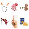 Kit addio al nubilato con cerchietto, lecca-lecca, tatuaggi e regali scherzosi