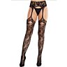 Medias Leg Avenue Nere con Liguero - Eleganza e Seduzione