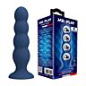 Plug Anale MR PLAY con perline in acciaio inox e ventosa