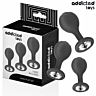 Set di 3 Plug Anali Addicted Toys con Design Sferico