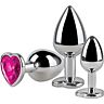 Plug anali S Pleasures Metal Metal LIA Pack da 3