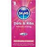 Preservativi Skins Dots & Ribs 8-Pack per stimolazione condivisa