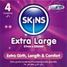 Preservativi SKINS XL Pack da 4 - Comfort e sicurezza