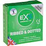 Preservativi Exs Ribbed & Dotted | Stimolazione Extra