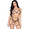 Conjunto Lingerie Leg Avenue 89364 con dettagli in oro