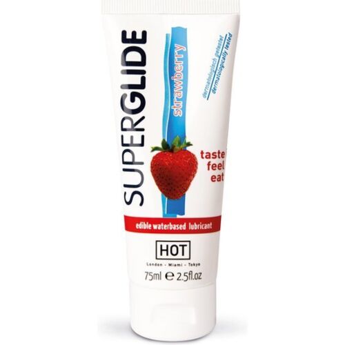 Lubrificante Comestibile HOT Superglide Fragola 75 ml
