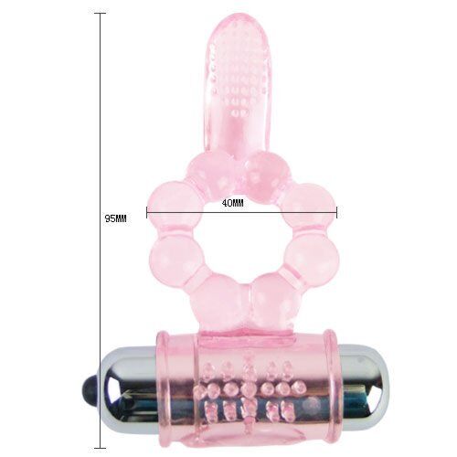 Anello in silicone BAILE 10 ritmi di vibrazione