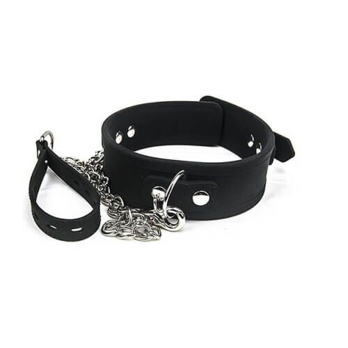 Collare e guinzaglio Bound to Please con O-ring