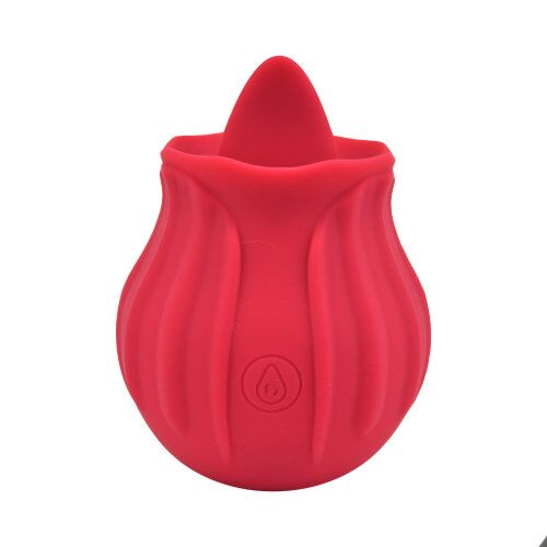 Vibratore Loving Joy Rose con lingua leccante