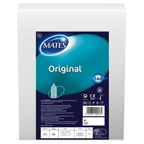 Preservativi Mates BX144 con texture liscia e lubrificata