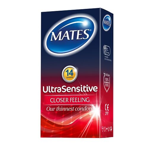 Preservativi Mates Ultra Sensibili 14 Pezzi