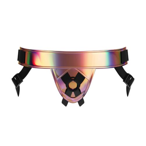 Imbracatura Strap-On Mina Shimmer con Finitura Olografica