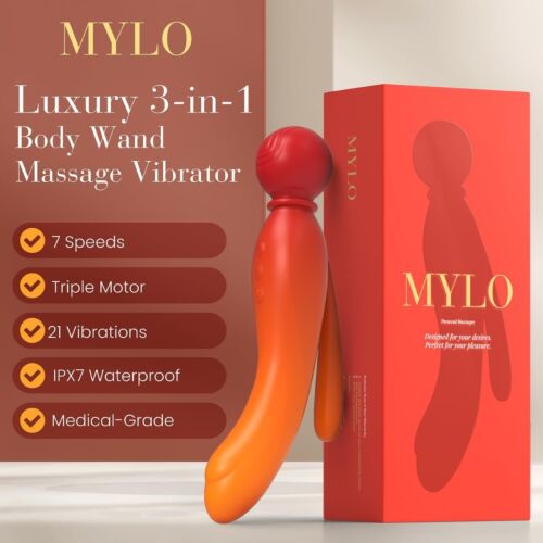 Vibratore MYLO 3-in-1 Body Wand Massager per il benessere