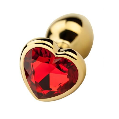 Butt Plug Precious Metals a forma di cuore Dorado