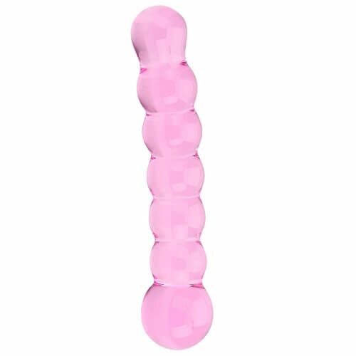 Dildo Anal Spectrum Ribbed Glass 17 cm