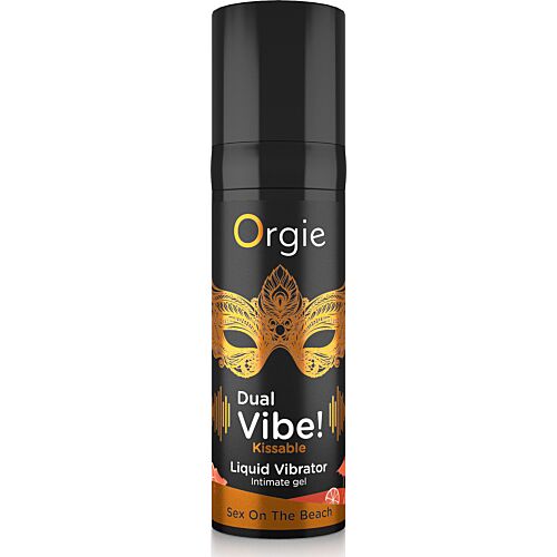 Gel Stimolante Orgie DUAL VIBE con Sapore Besabile