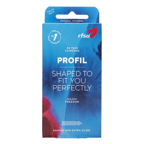 Preservativi RFSU Profil anatomici, confezione da 10