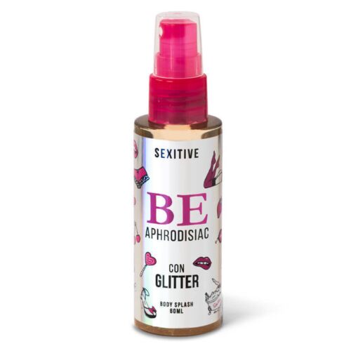 Nebbia Afrodisiaca SEXITIVE Be Body Splash con Glitter da 60 ml